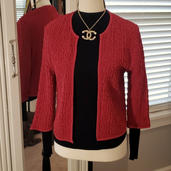 Valerie Stevens Sweaters - VALARIE STEVENS wrinkle Travel jacket 3/4 sleeves